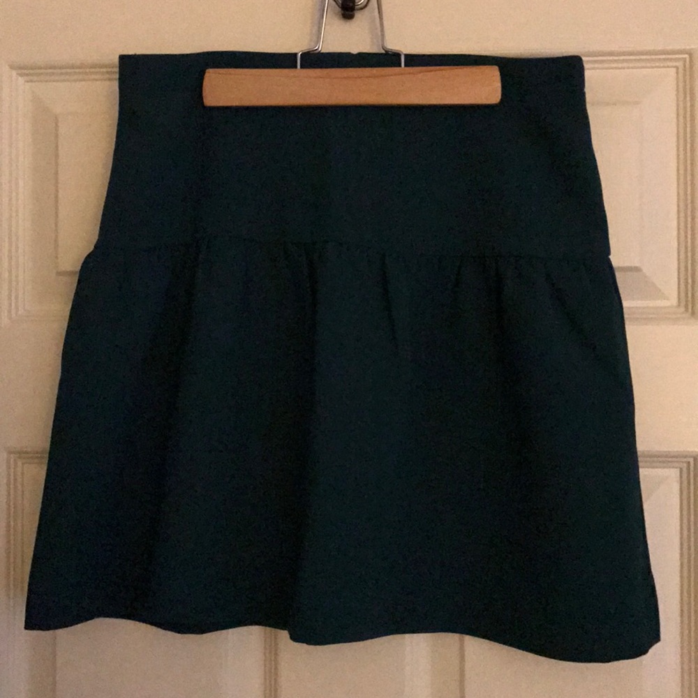 J. Crew Factory flounce mini skirt.